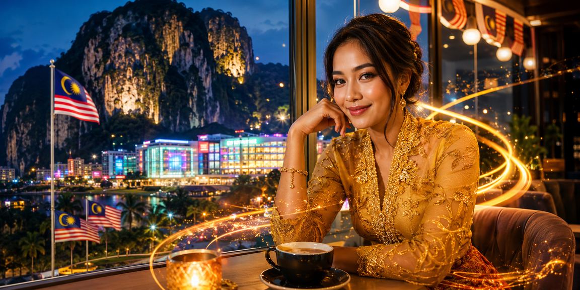 Proses deposit mudah di Ipoh dengan pakaian kebaya tradisional Malaysia